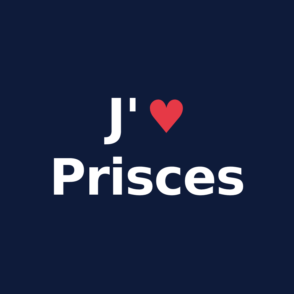 T-shirt personnalisé Prisces — design J'aime Prisces