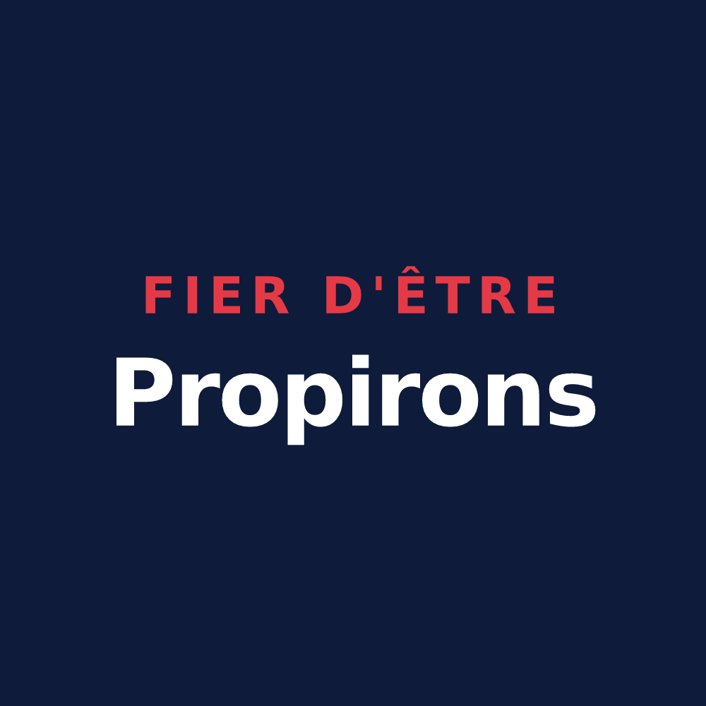 T-shirt « Fier d'être Propirons » — design pour Propières