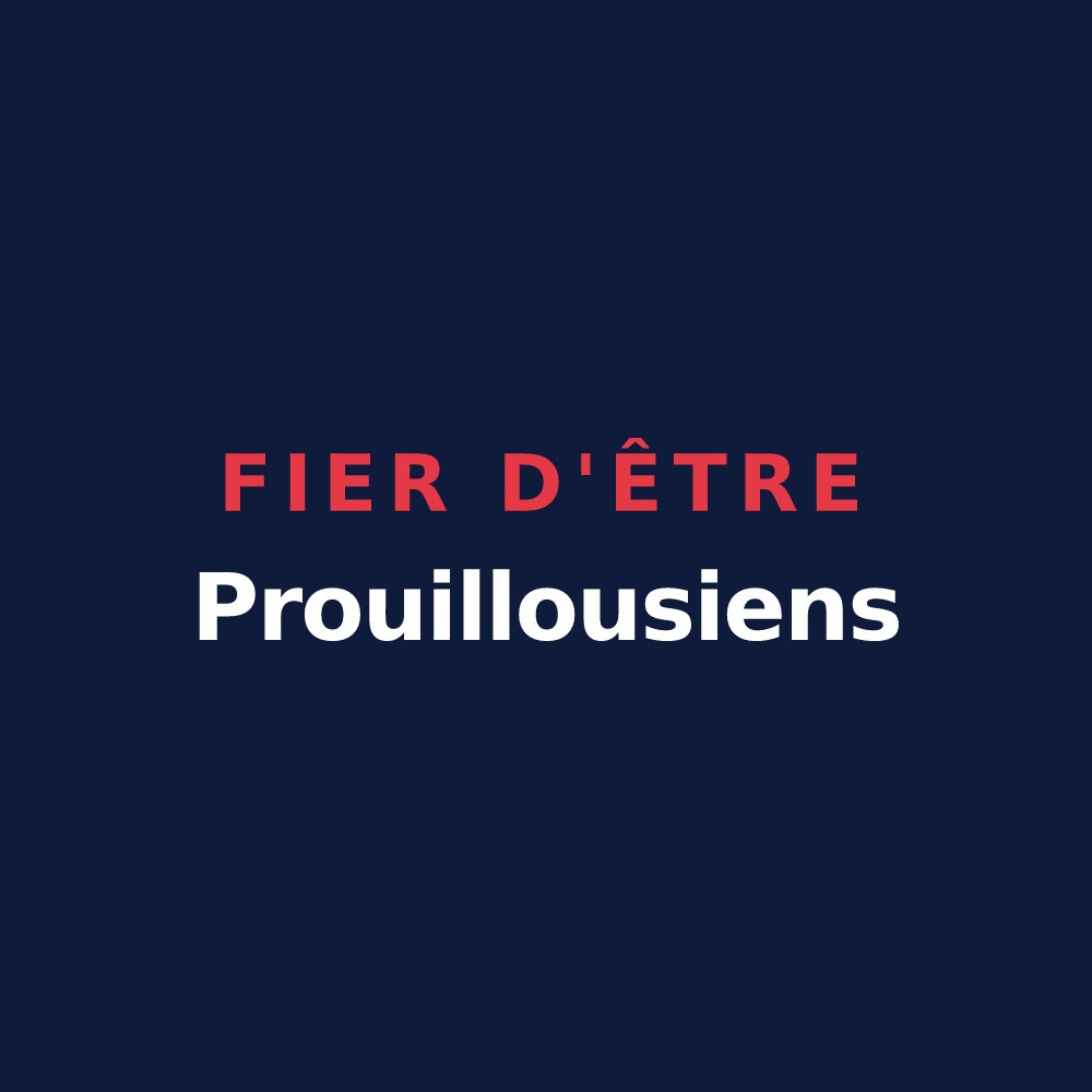 T-shirt « Fier d'être Prouillousiens » — design pour Prouilly