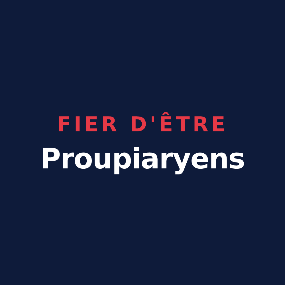 T-shirt « Fier d'être Proupiaryens » — design pour Proupiary