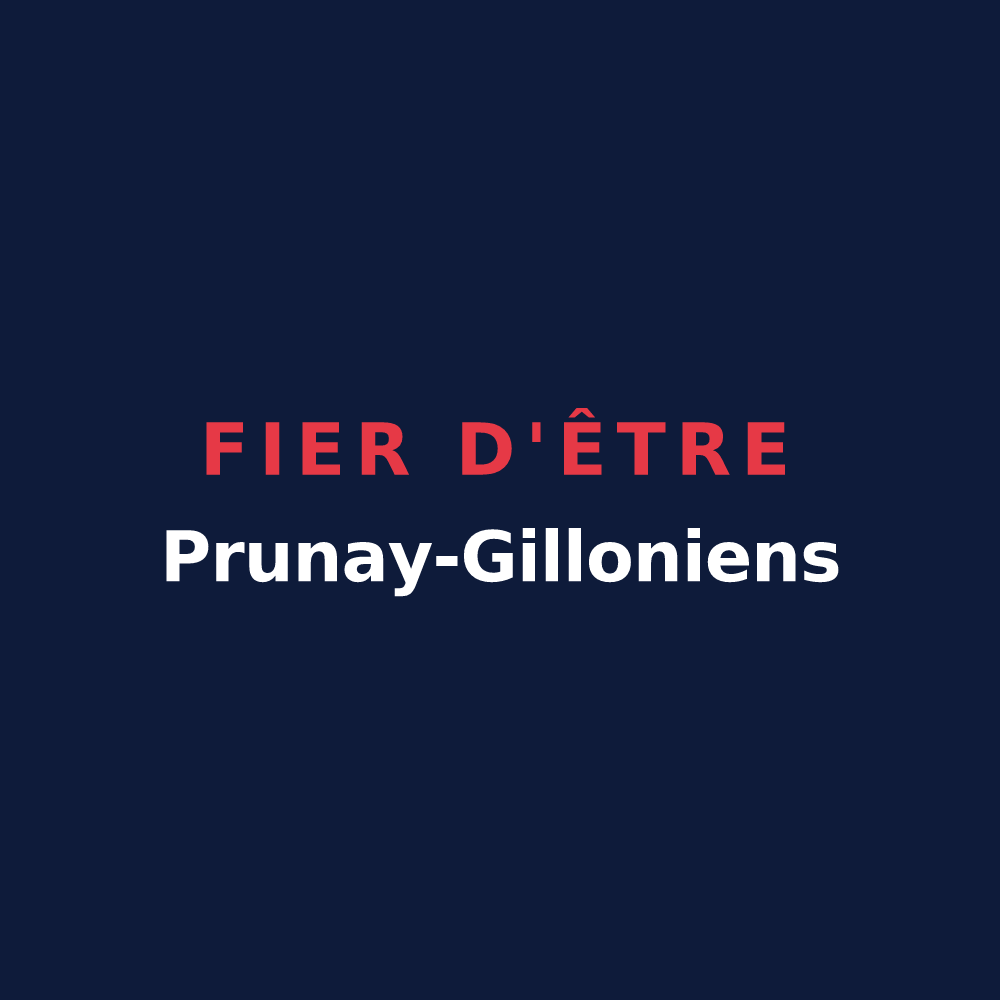 T-shirt « Fier d'être Prunay-Gilloniens » — design pour Prunay-le-Gillon