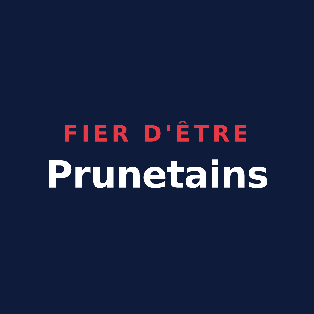 T-shirt « Fier d'être Prunetains » — design pour Prunet