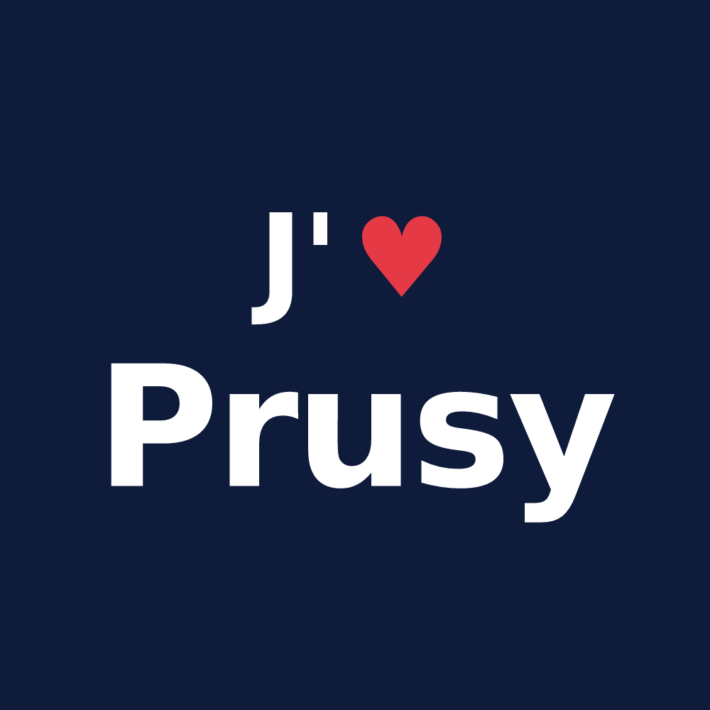 T-shirt personnalisé Prusy — design J'aime Prusy