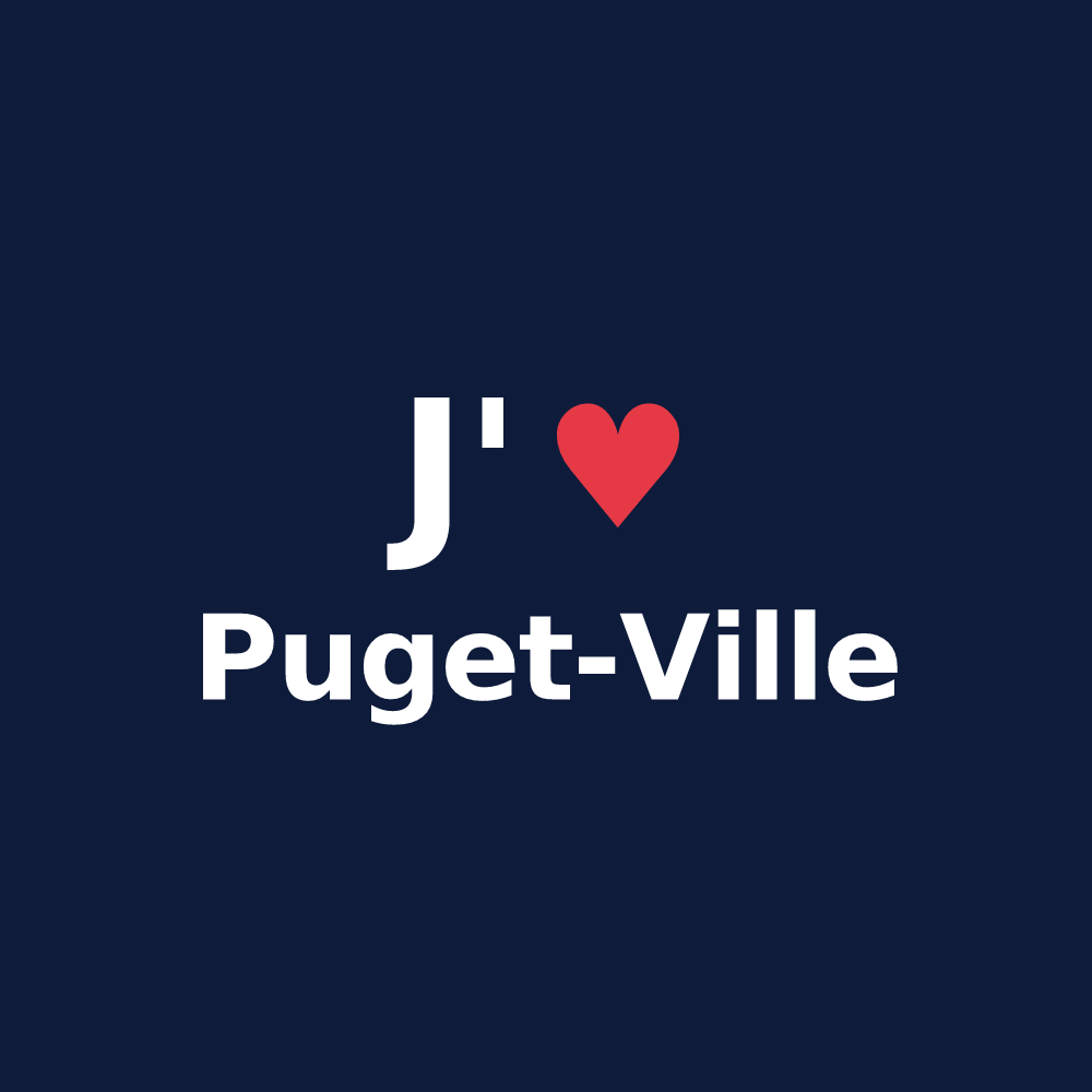 T-shirt personnalisé Puget-Ville — design J'aime Puget-Ville