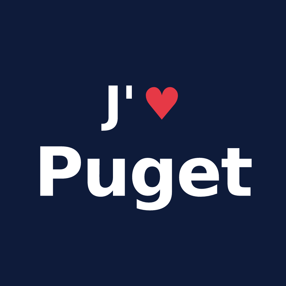 T-shirt personnalisé Puget — design J'aime Puget
