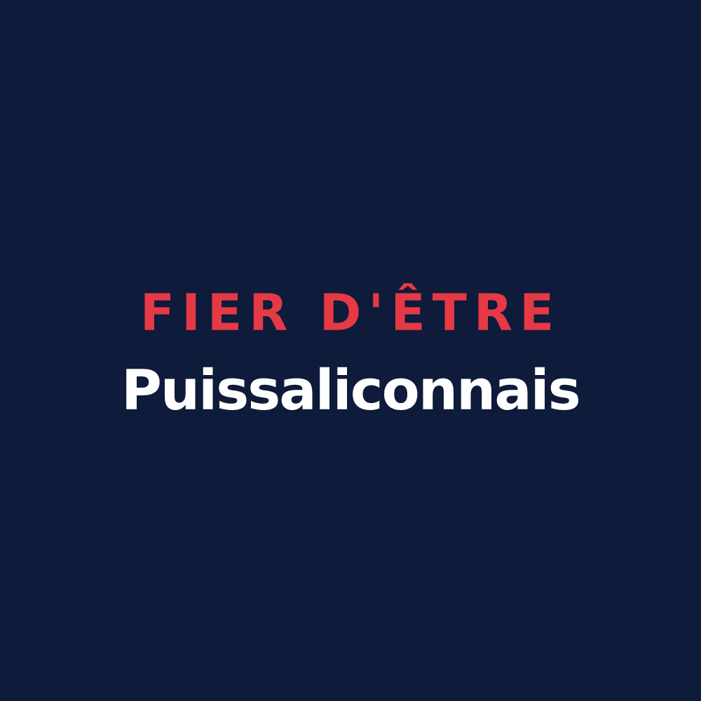 T-shirt « Fier d'être Puissaliconnais » — design pour Puissalicon