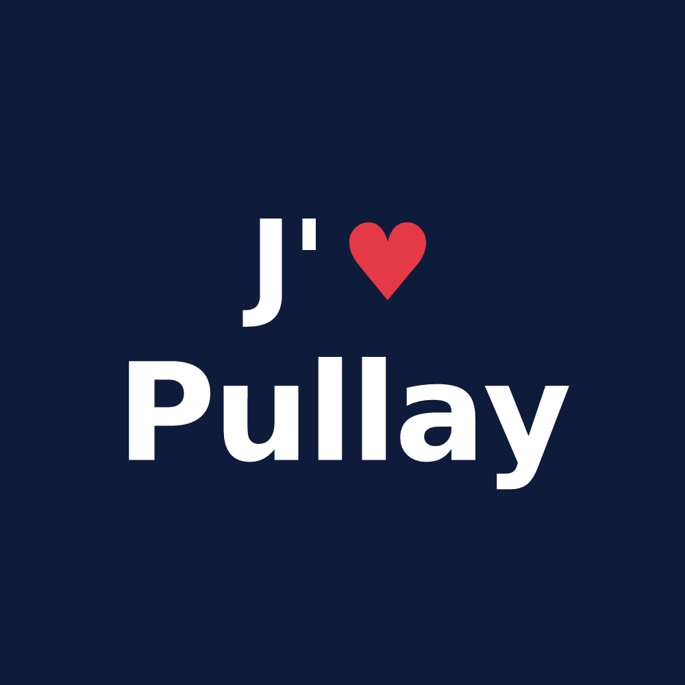 T-shirt personnalisé Pullay — design J'aime Pullay