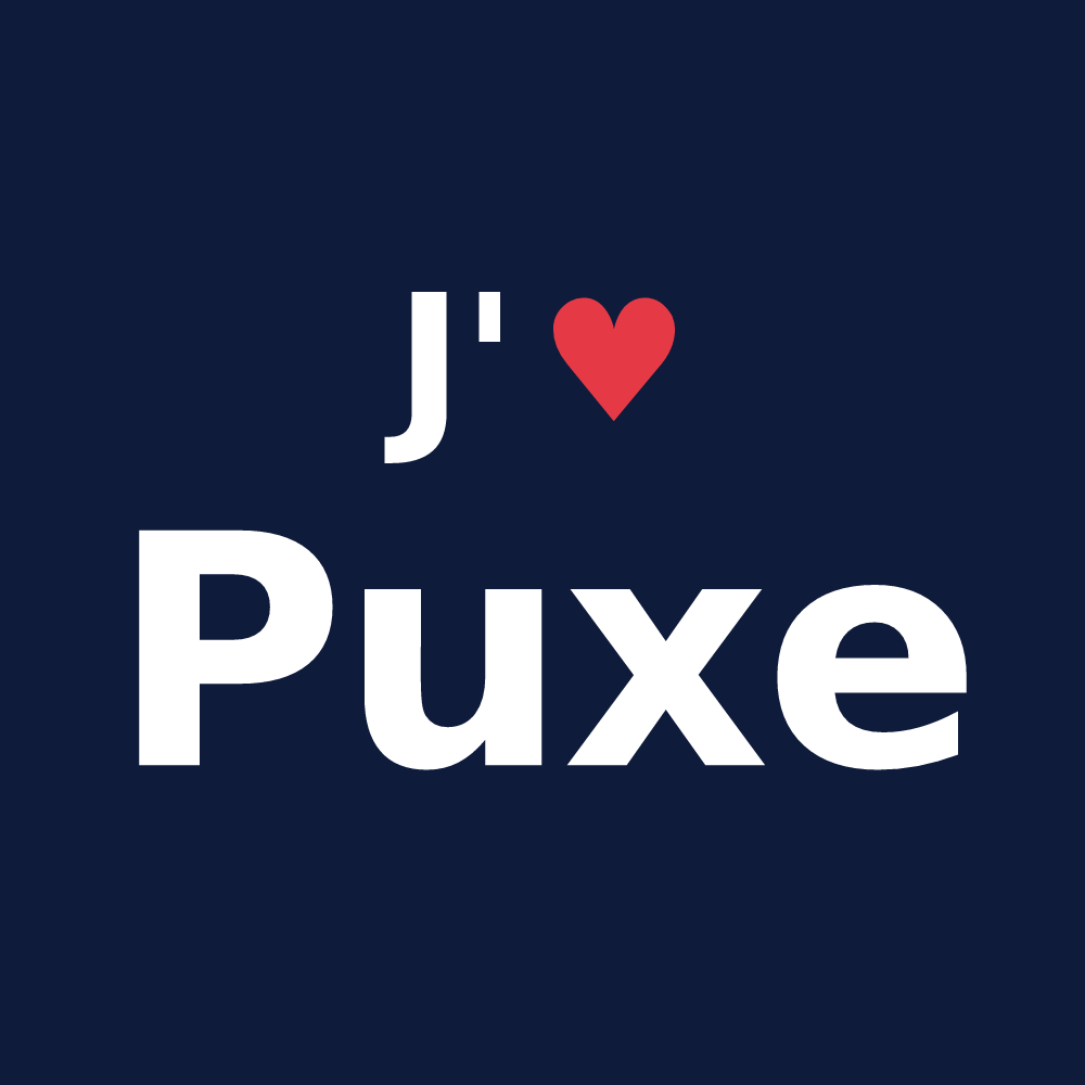 T-shirt personnalisé Puxe — design J'aime Puxe