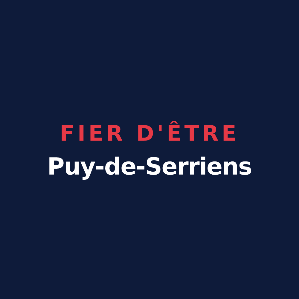T-shirt « Fier d'être Puy-de-Serriens » — design pour Puy-de-Serre