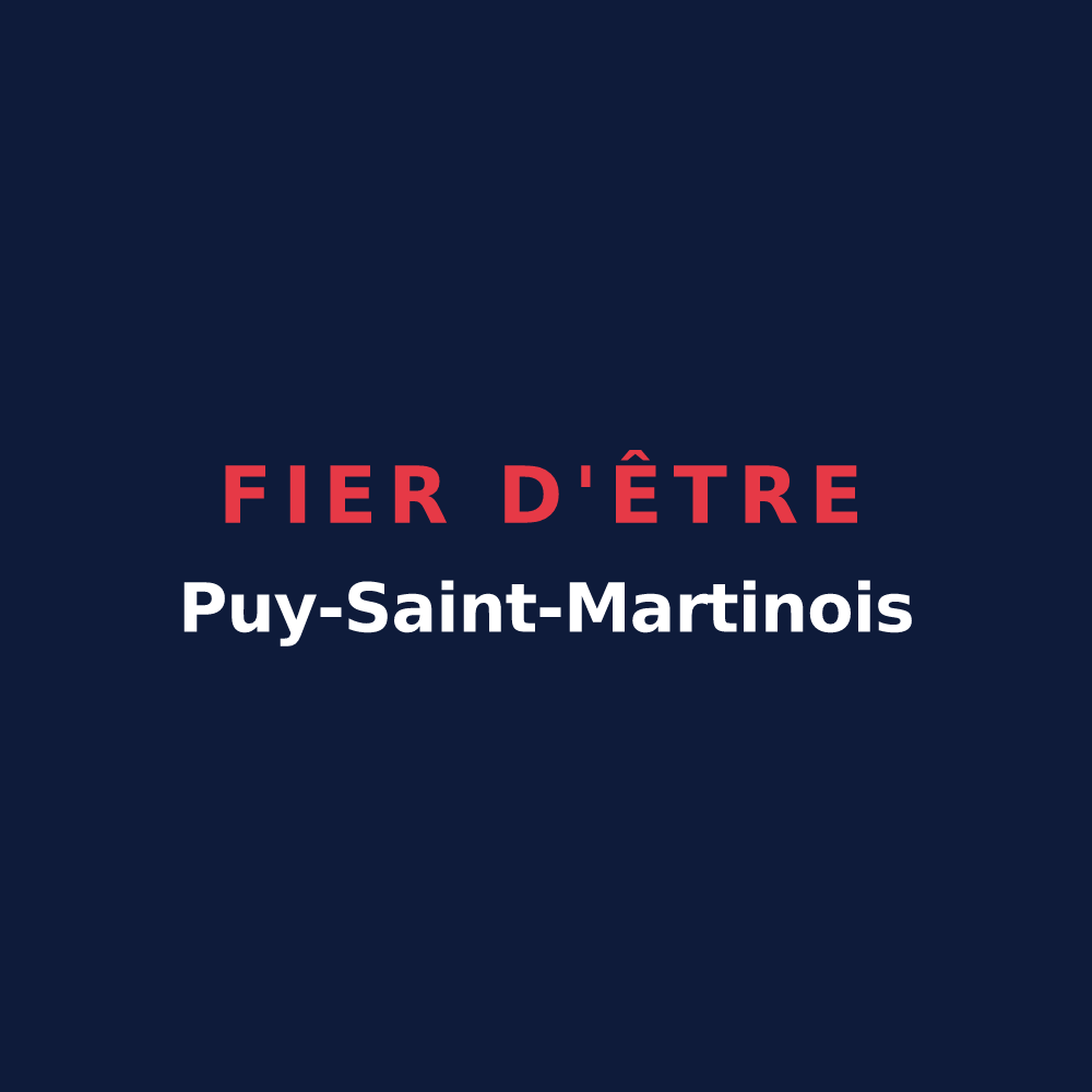 T-shirt « Fier d'être Puy-Saint-Martinois » — design pour Puy-Saint-Martin
