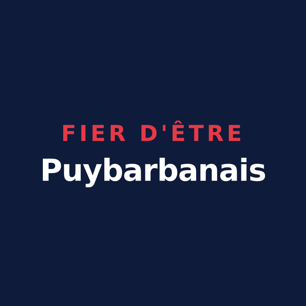 T-shirt « Fier d'être Puybarbanais » — design pour Puybarban