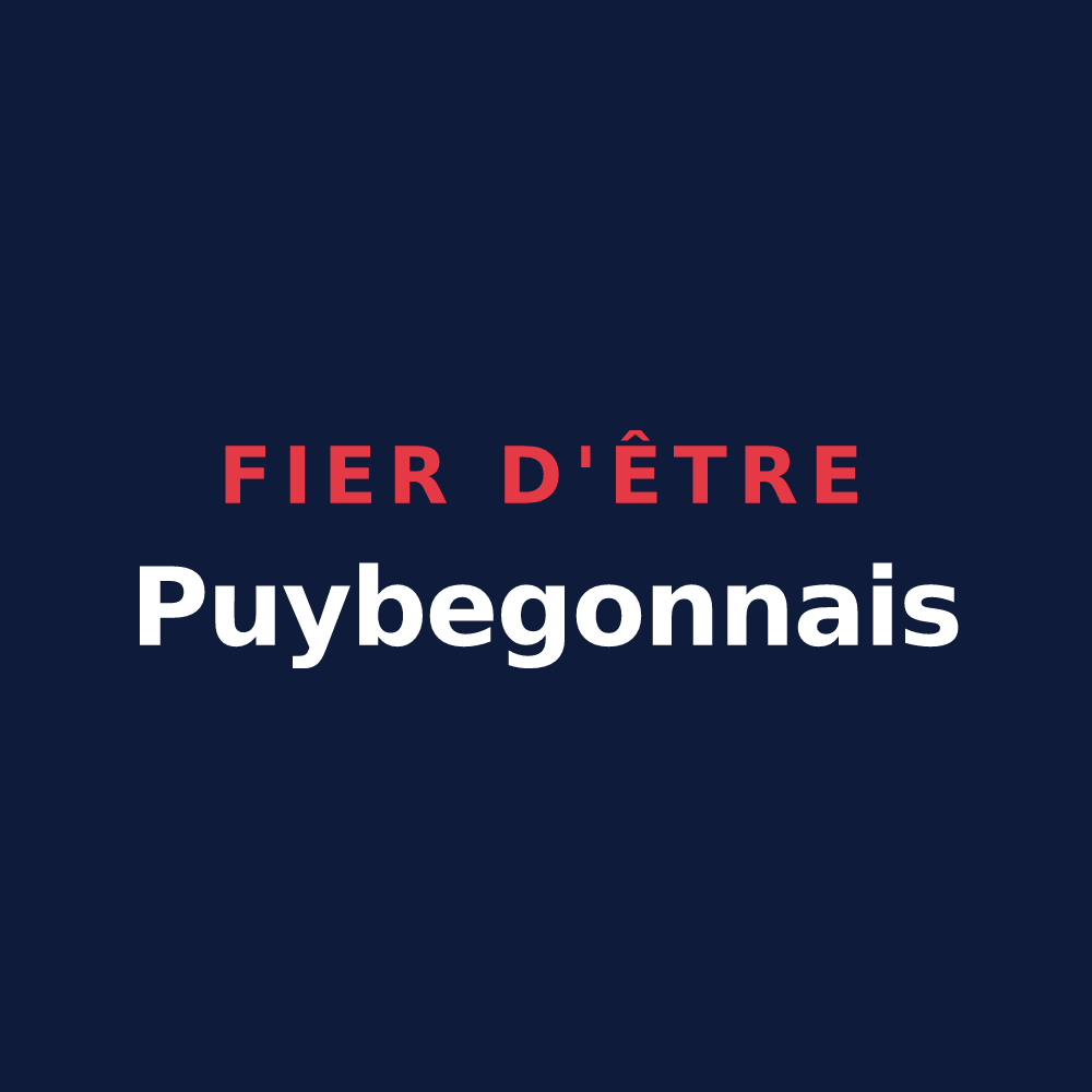 T-shirt « Fier d'être Puybegonnais » — design pour Puybegon
