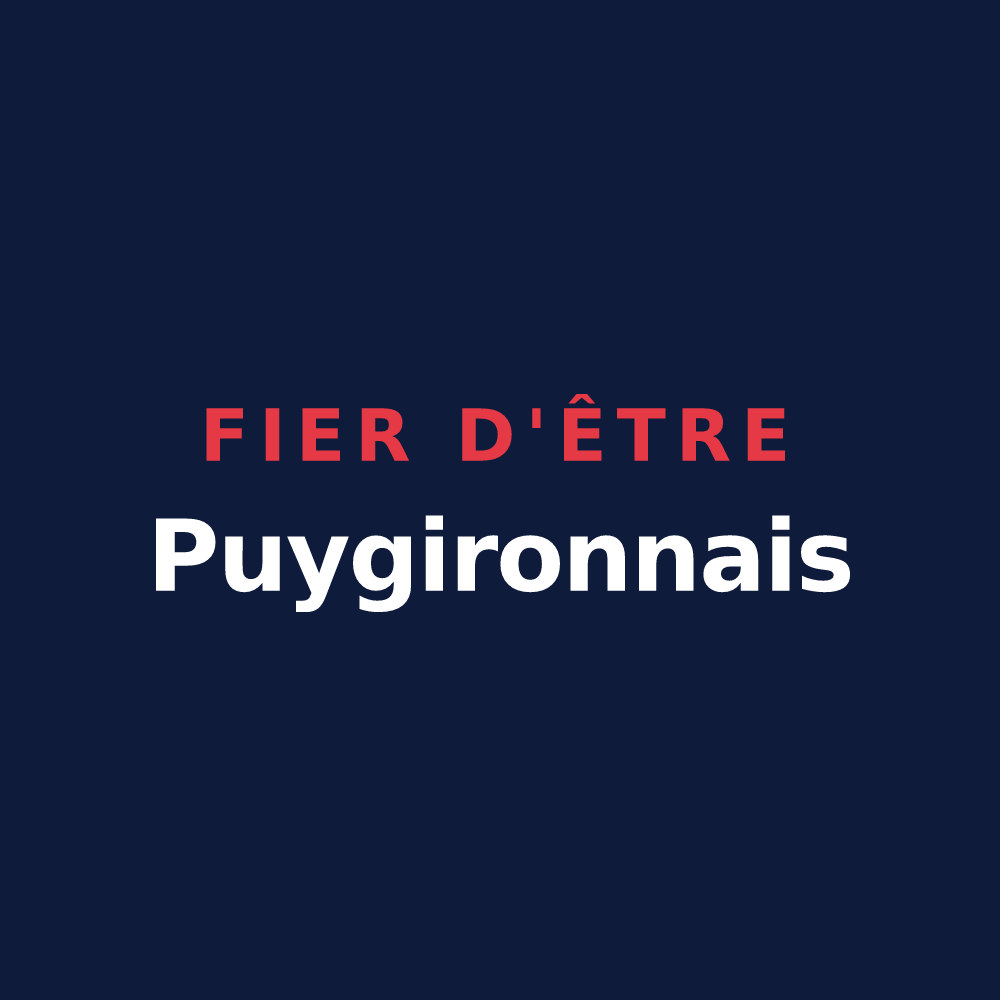 T-shirt « Fier d'être Puygironnais » — design pour Puygiron