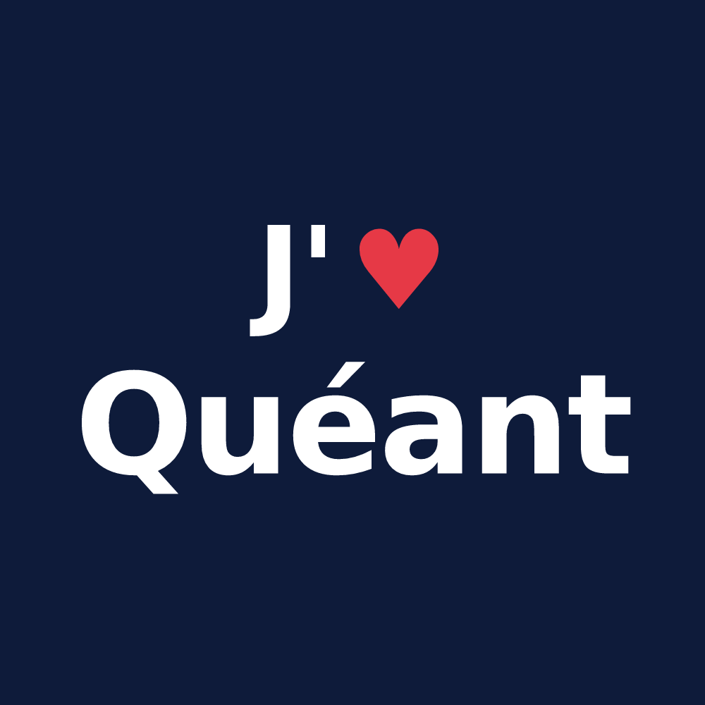 T-shirt personnalisé Quéant — design J'aime Quéant