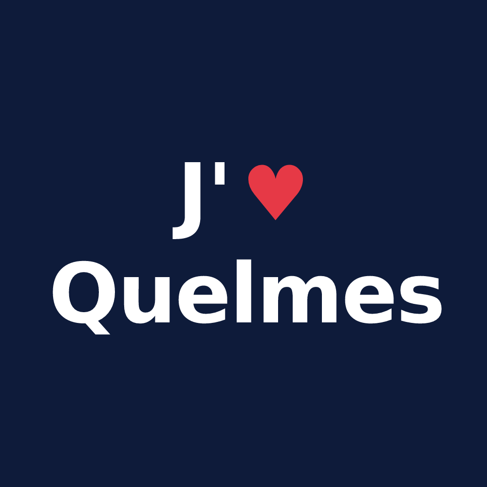 T-shirt personnalisé Quelmes — design J'aime Quelmes
