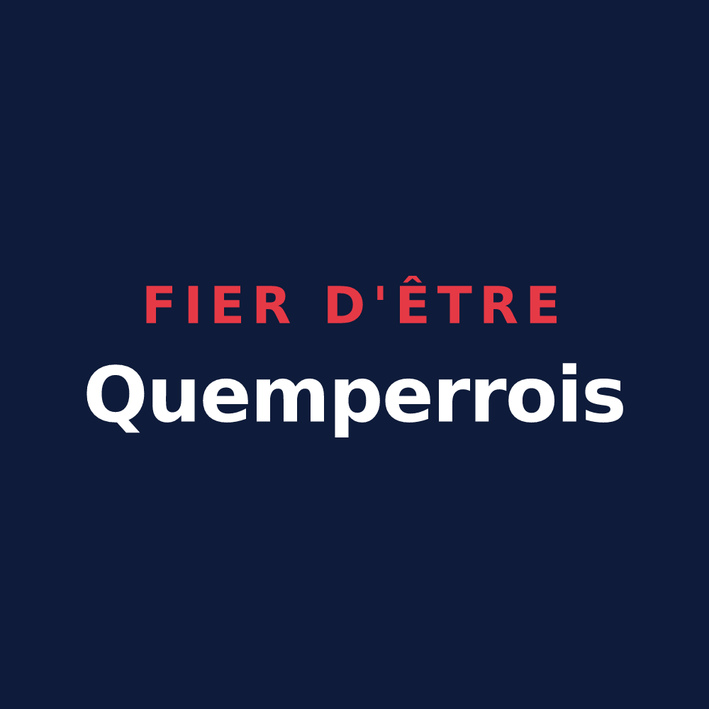 T-shirt « Fier d'être Quemperrois » — design pour Quemper-Guézennec