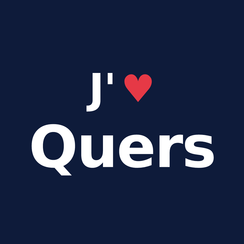 T-shirt personnalisé Quers — design J'aime Quers