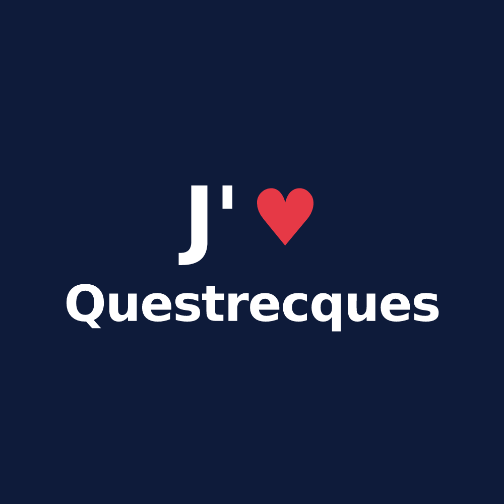 T-shirt personnalisé Questrecques — design J'aime Questrecques