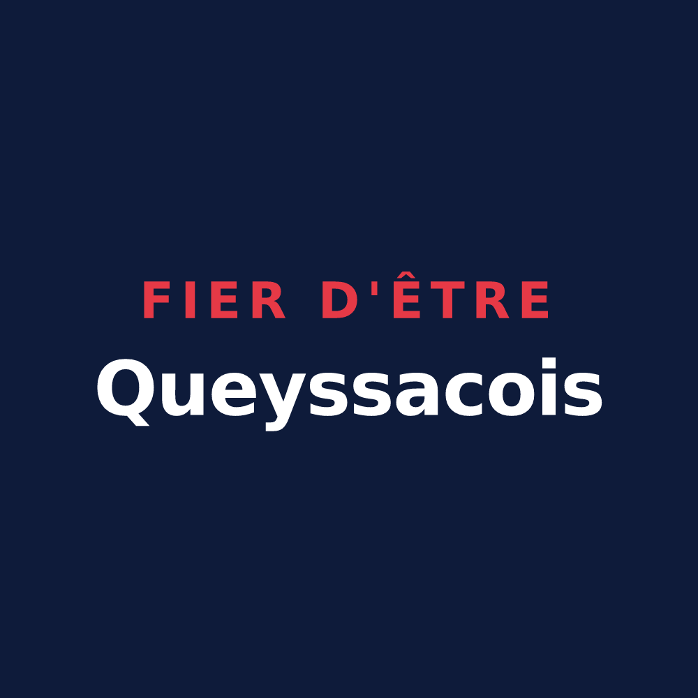 T-shirt « Fier d'être Queyssacois » — design pour Queyssac-les-Vignes