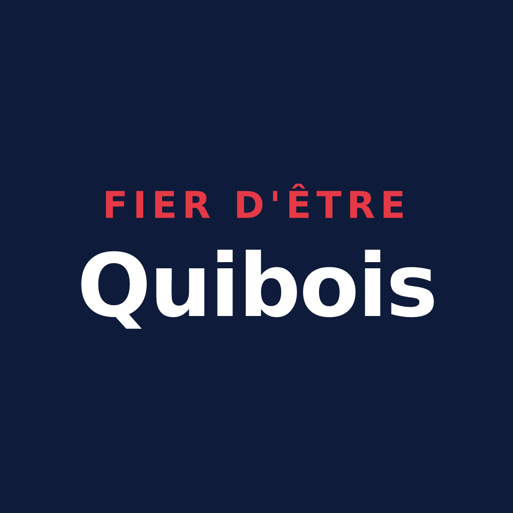 T-shirt « Fier d'être Quibois » — design pour Quibou