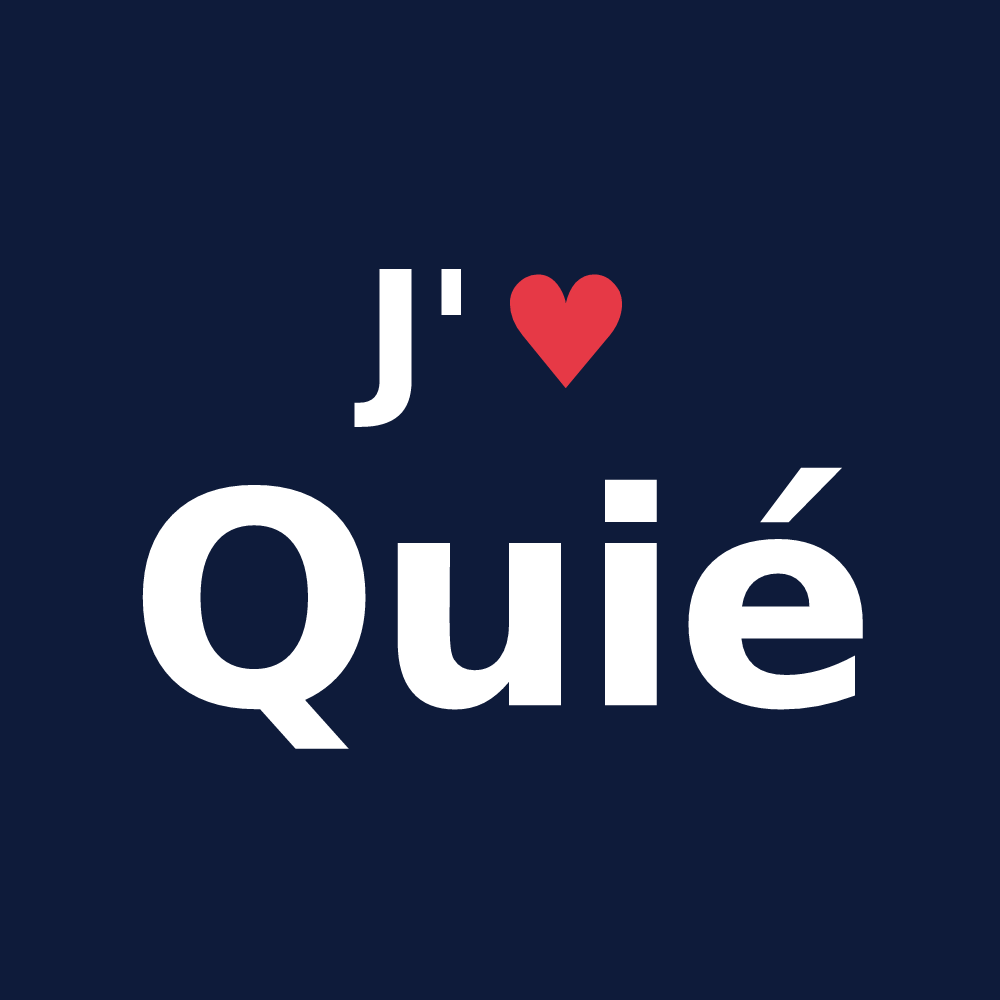 T-shirt personnalisé Quié — design J'aime Quié