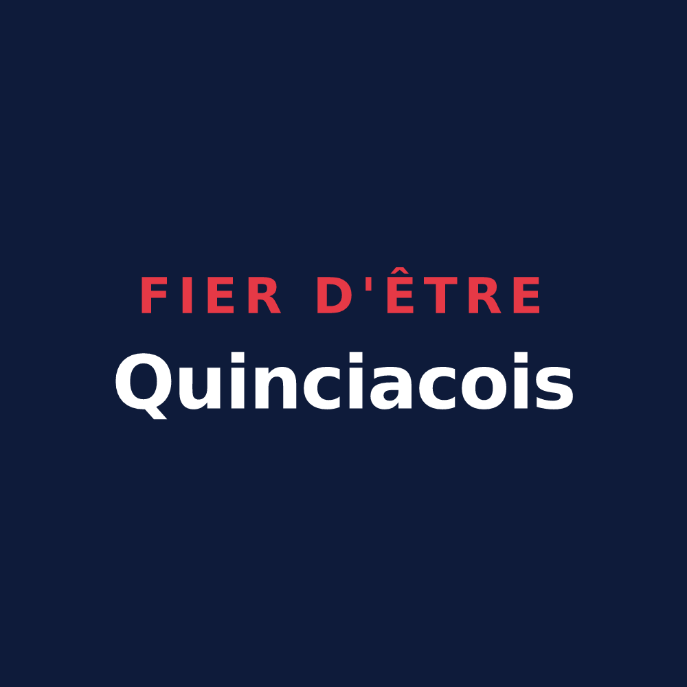 T-shirt « Fier d'être Quinciacois » — design pour Quincy-Basse