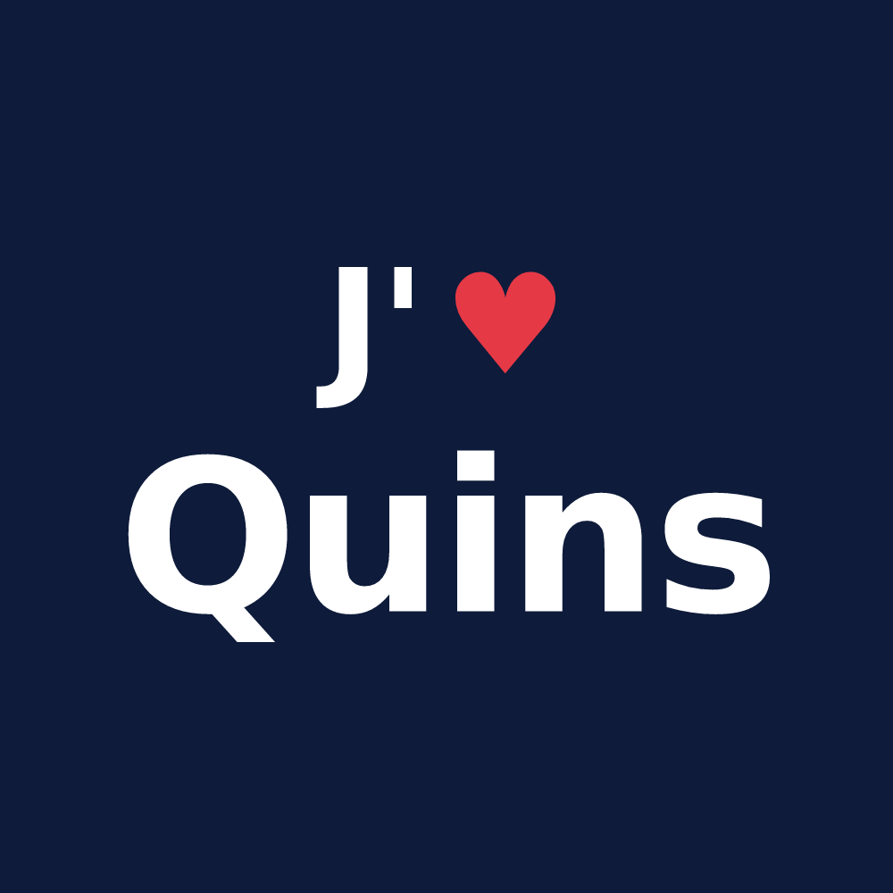 T-shirt personnalisé Quins — design J'aime Quins