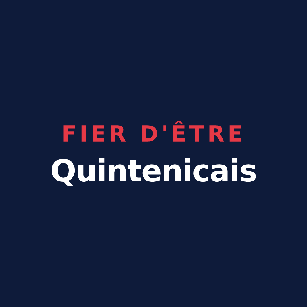 T-shirt « Fier d'être Quintenicais » — design pour Quintenic