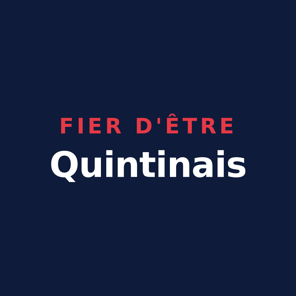 T-shirt « Fier d'être Quintinais » — design pour Quintin