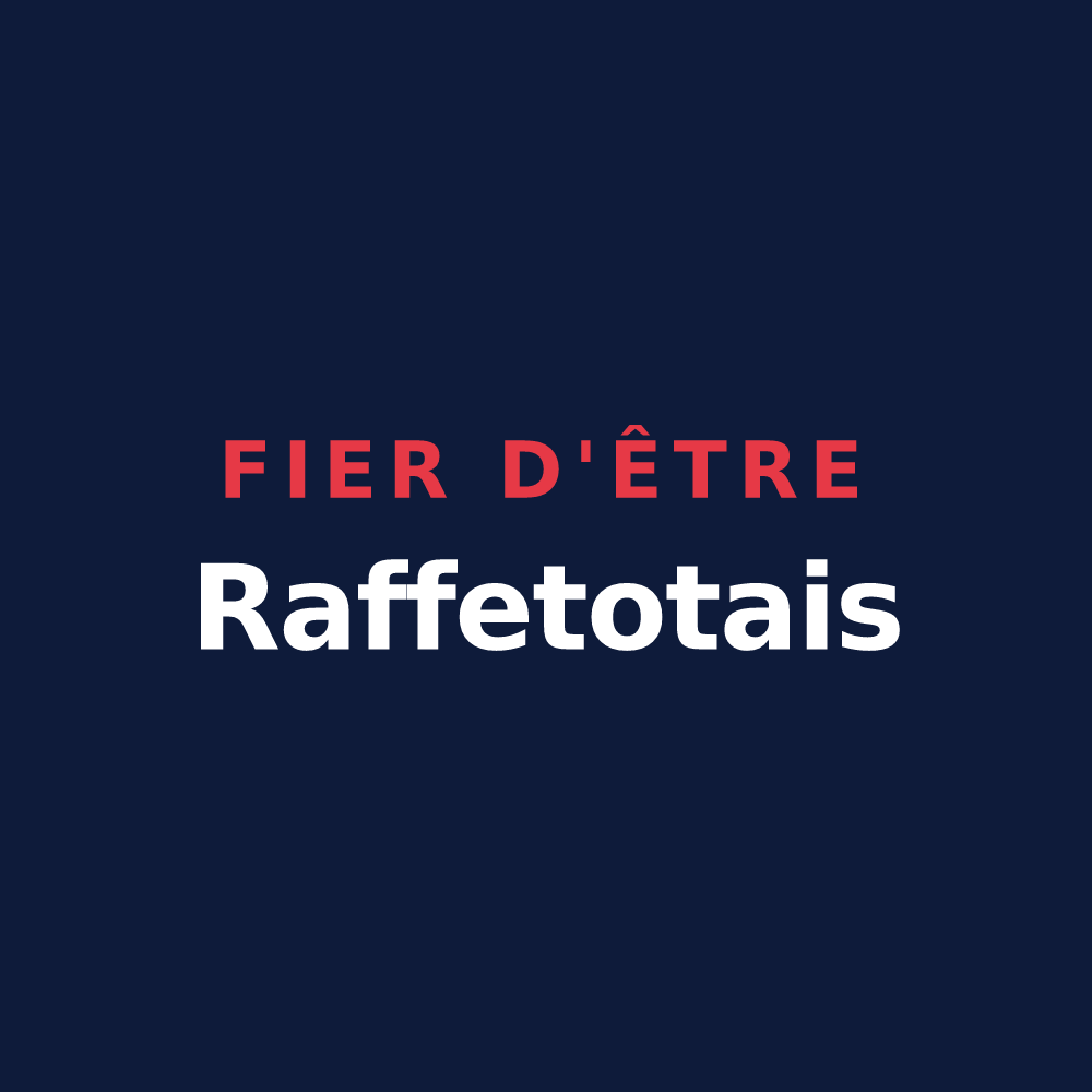 T-shirt « Fier d'être Raffetotais » — design pour Raffetot