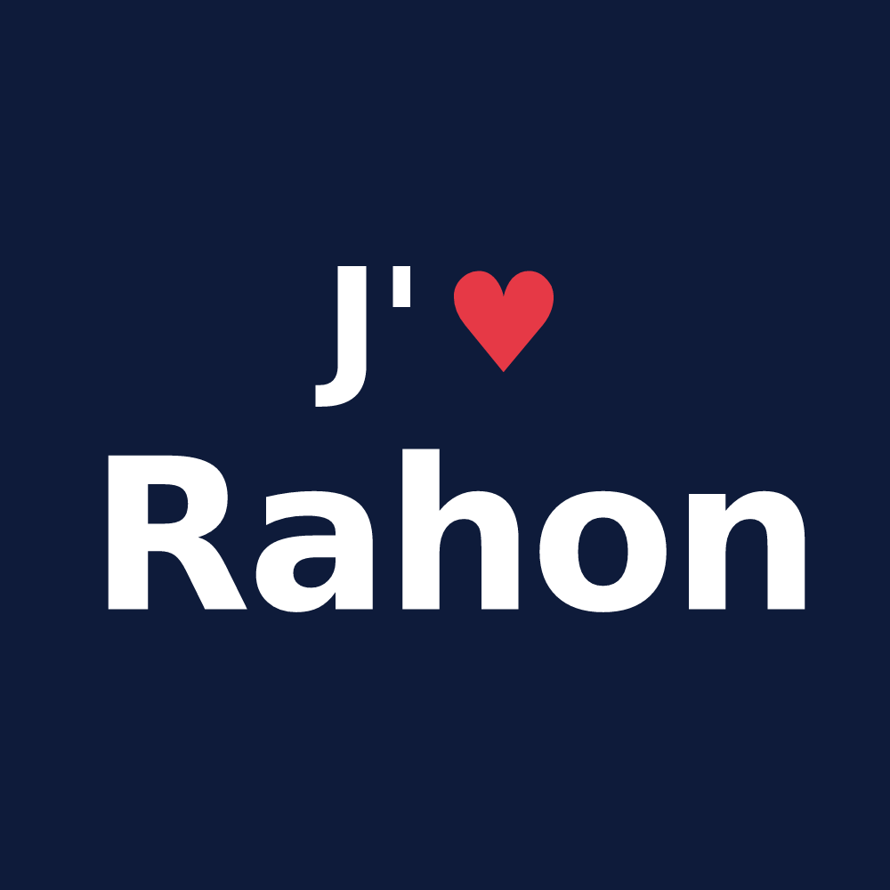 T-shirt personnalisé Rahon — design J'aime Rahon