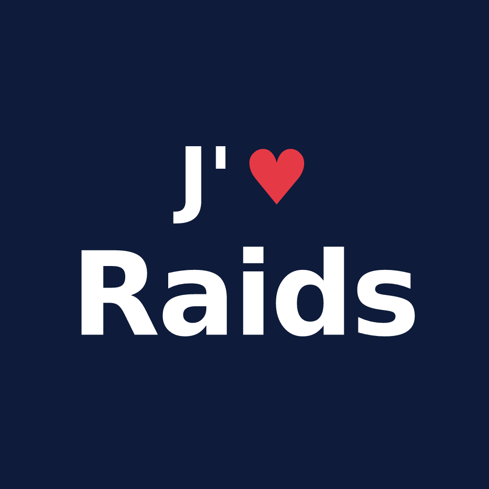 T-shirt personnalisé Raids — design J'aime Raids