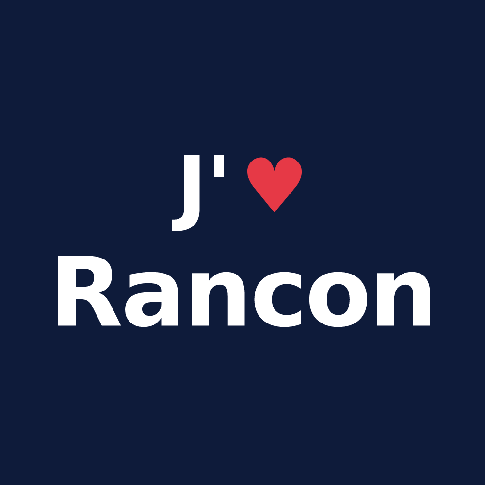 T-shirt personnalisé Rancon — design J'aime Rancon
