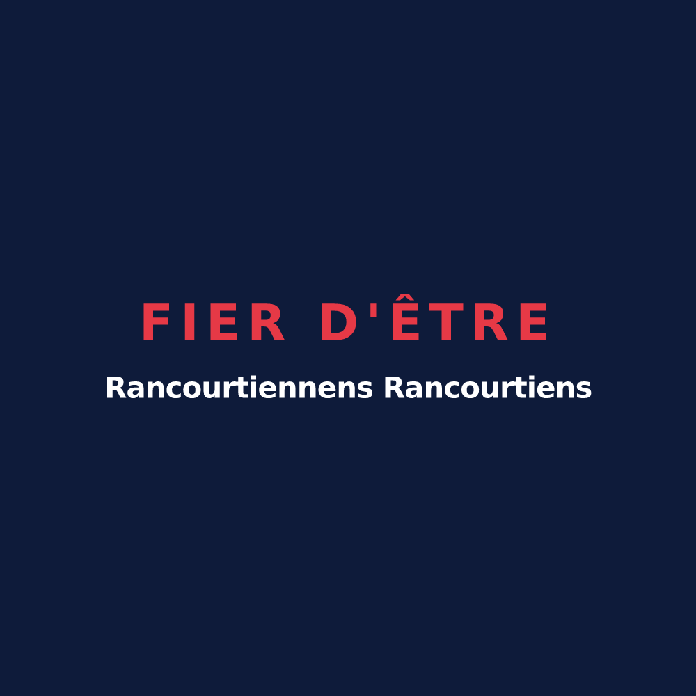T-shirt « Fier d'être Rancourtiennens Rancourtiens » — design pour Rancourt
