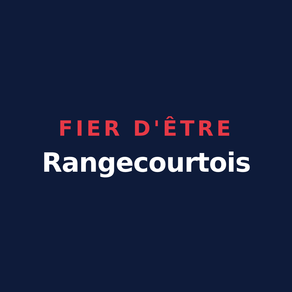 T-shirt « Fier d'être Rangecourtois » — design pour Rangecourt