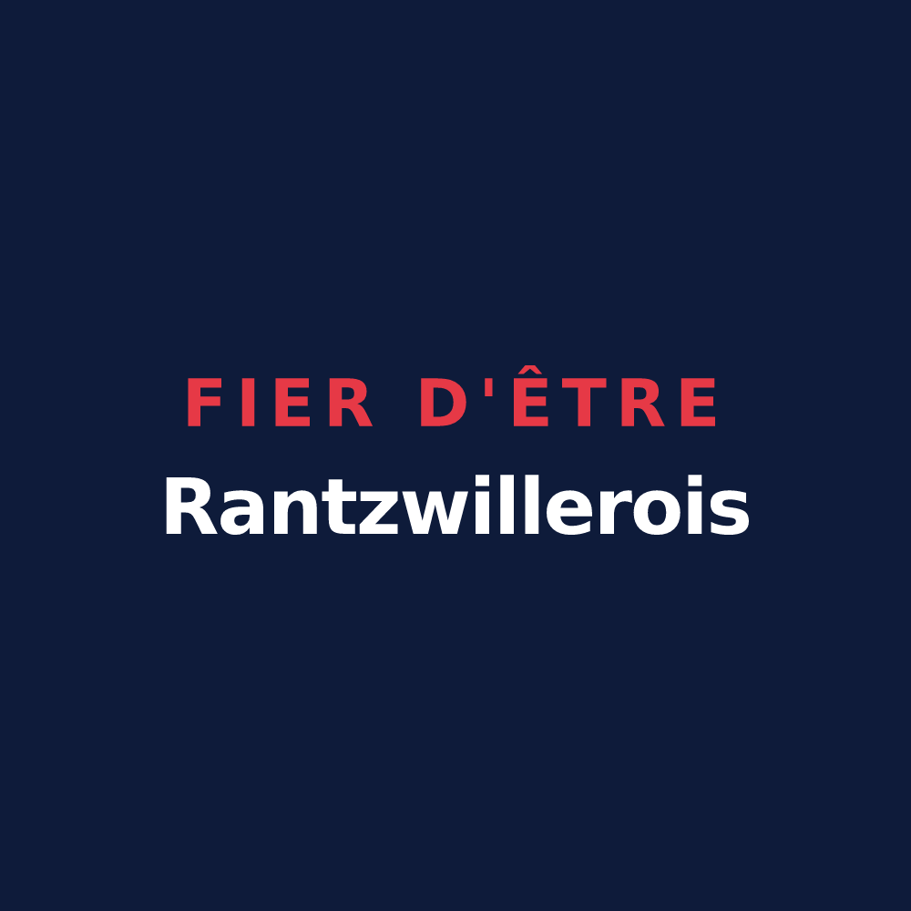 T-shirt « Fier d'être Rantzwillerois » — design pour Rantzwiller