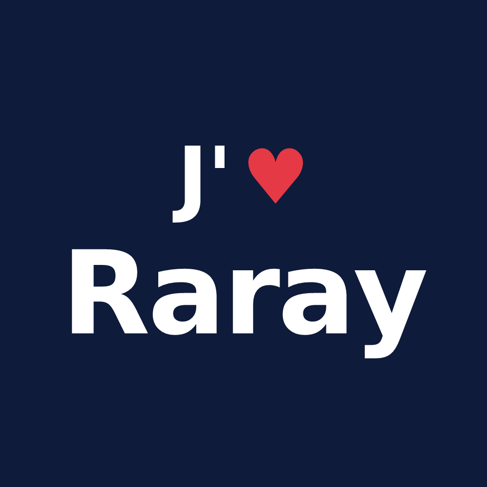 T-shirt personnalisé Raray — design J'aime Raray