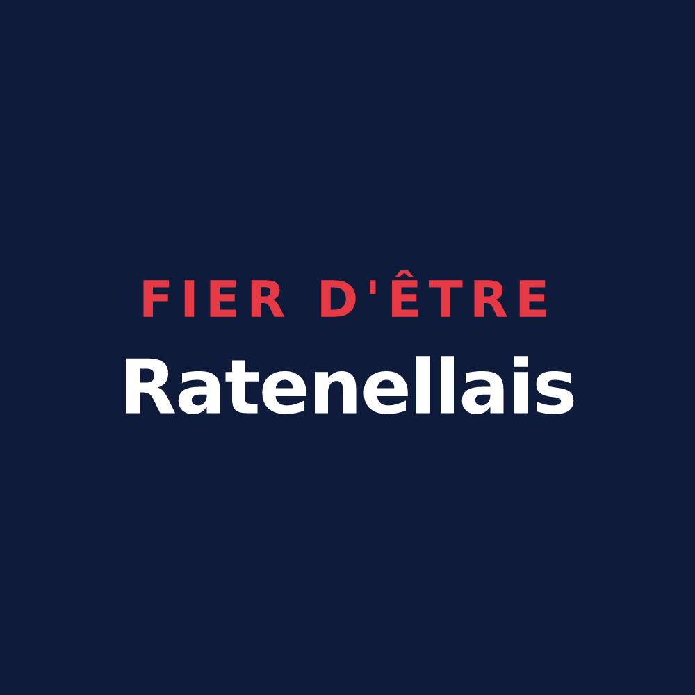 T-shirt « Fier d'être Ratenellais » — design pour Ratenelle