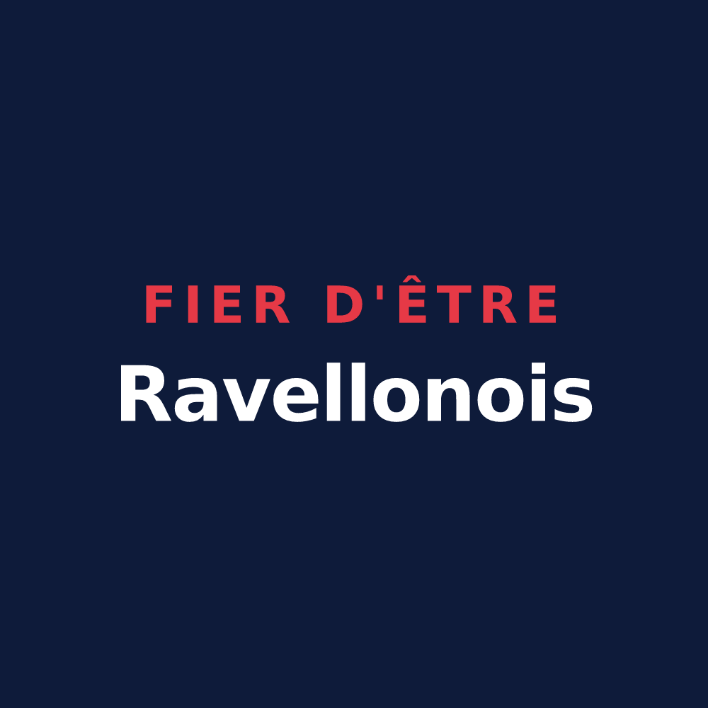 T-shirt « Fier d'être Ravellonois » — design pour Raveau