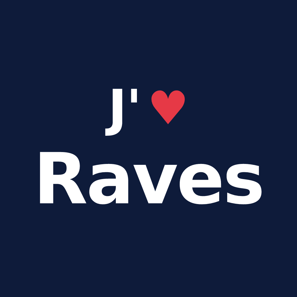 T-shirt personnalisé Raves — design J'aime Raves