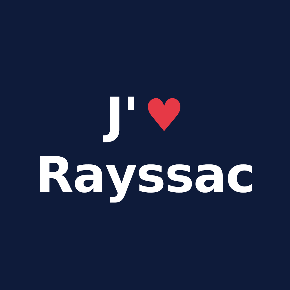 T-shirt personnalisé Rayssac — design J'aime Rayssac