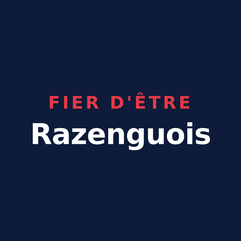 T-shirt « Fier d'être Razenguois » — design pour Razengues