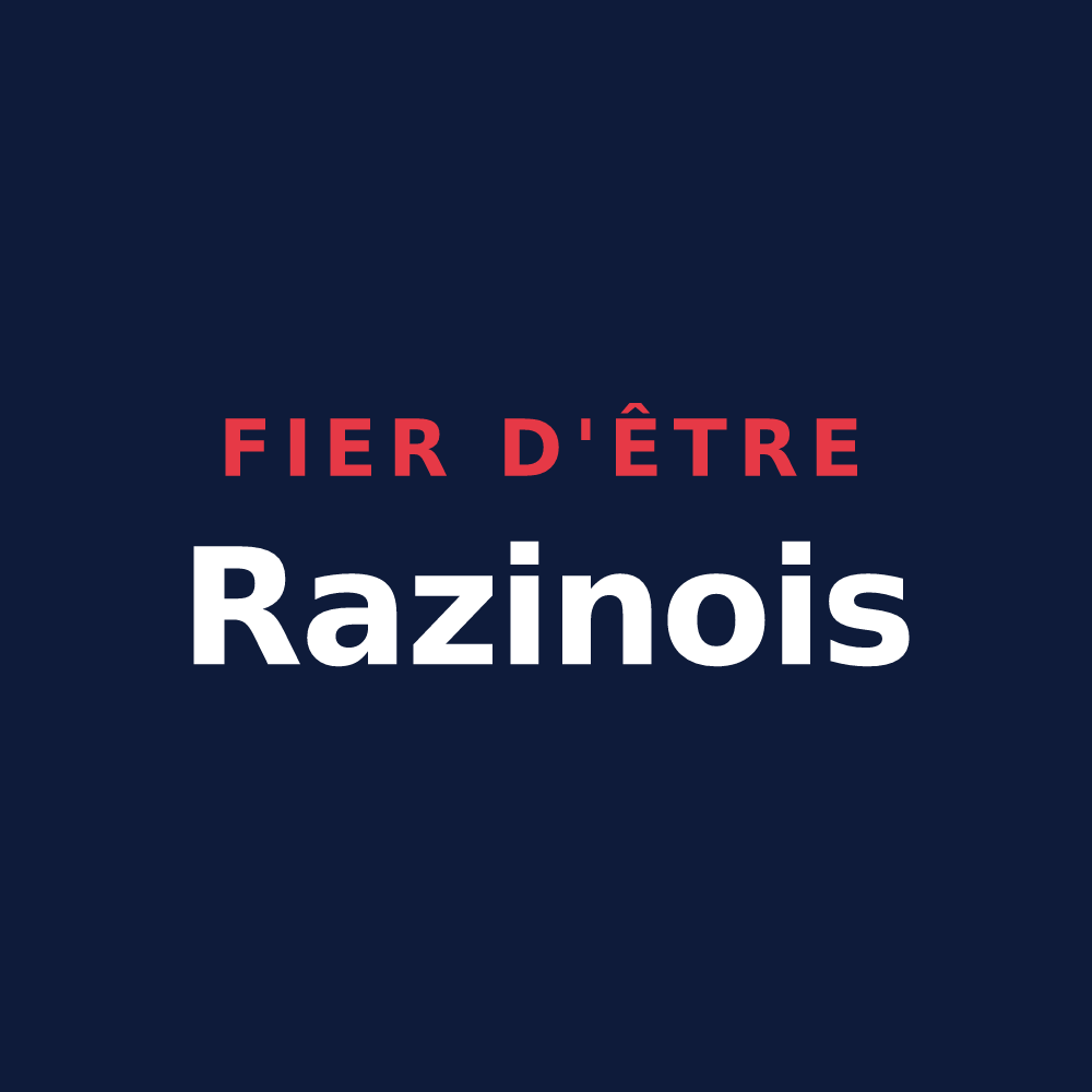T-shirt « Fier d'être Razinois » — design pour Razines