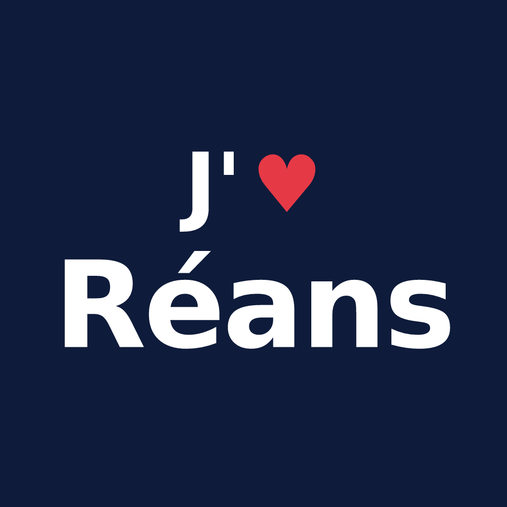 T-shirt personnalisé Réans — design J'aime Réans