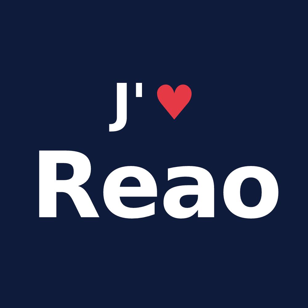 T-shirt personnalisé Reao — design J'aime Reao