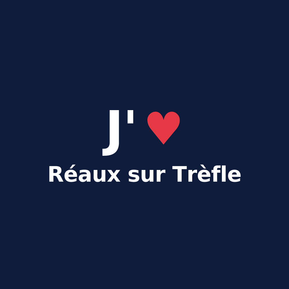 T-shirt personnalisé Réaux sur Trèfle — design J'aime Réaux sur Trèfle