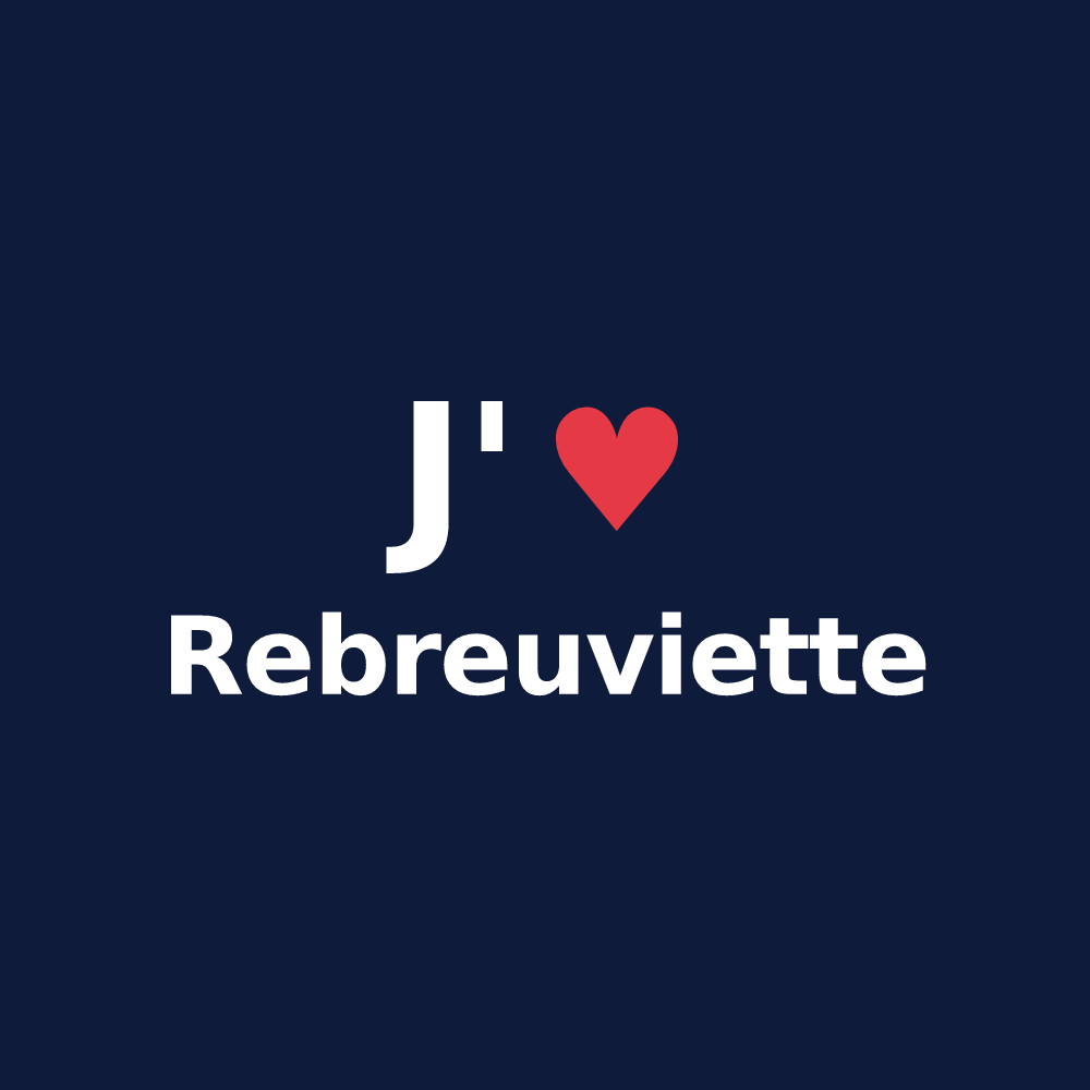 T-shirt personnalisé Rebreuviette — design J'aime Rebreuviette