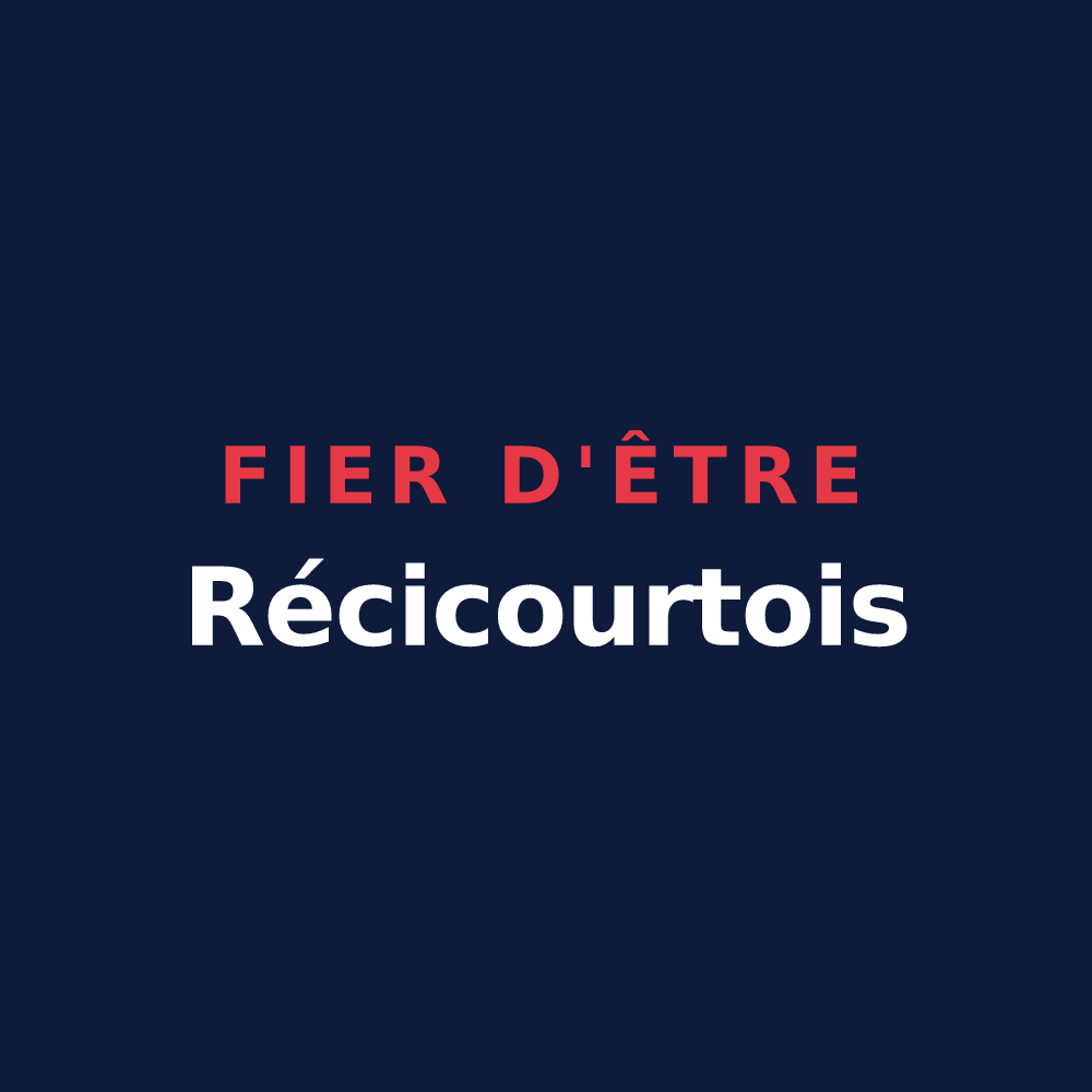 T-shirt « Fier d'être Récicourtois » — design pour Récicourt