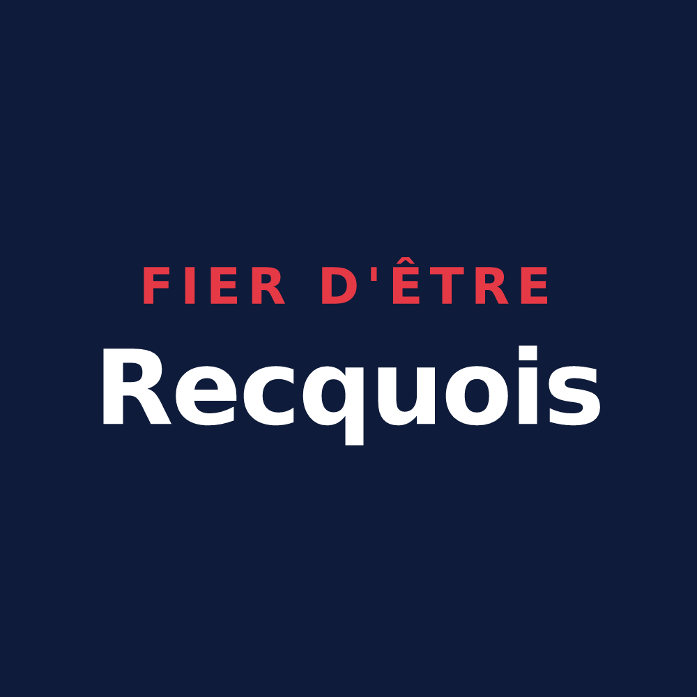 T-shirt « Fier d'être Recquois » — design pour Recques-sur-Course