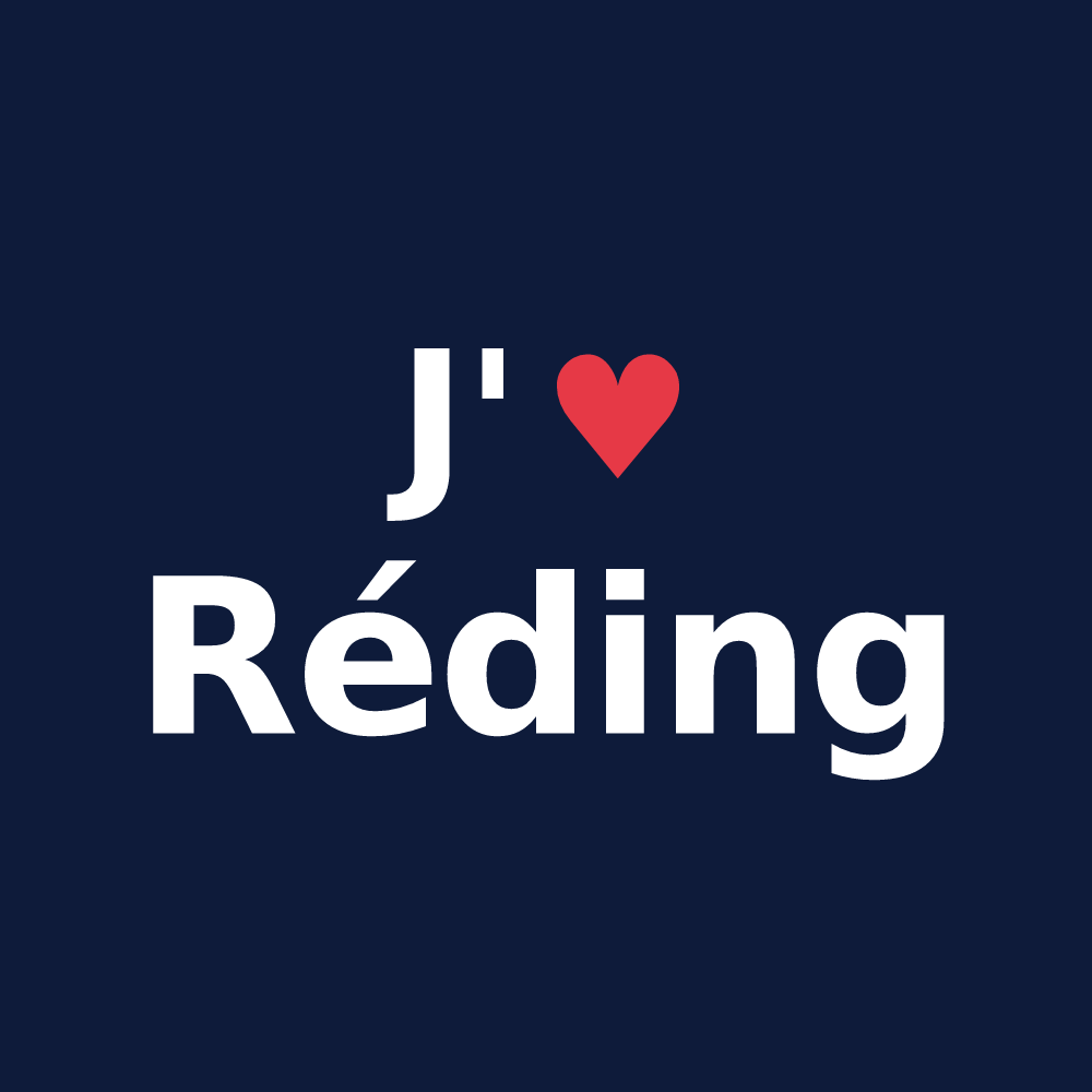 T-shirt personnalisé Réding — design J'aime Réding